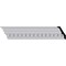Ekena Millwork 3"H x 2"P x 3 5/8"F x 94 1/2"L Dentil Crown Moulding MLD03X02X03DE - alternate 1